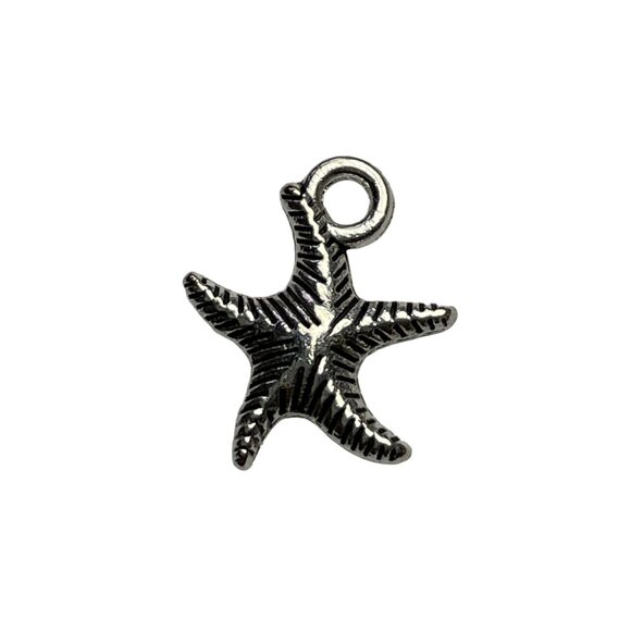 Star Fish Pendant Silver Tone Charm Bracelet Necklace Jewelry Craft Dangle u Nau - Picture 1 of 2